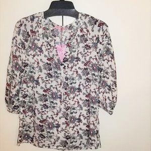 Rose & Rhyme Paisley blouse, S